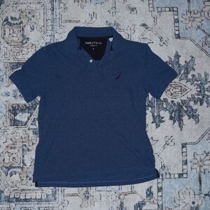 Nautica navy blue polo shirt Small
